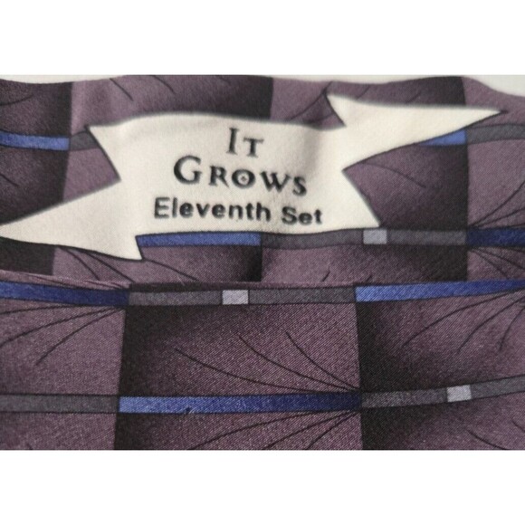 Grateful Dead 100% Silk Mens Tie Necktie ( It Grows ) Eleventh Set Purple - Picture 3 of 4